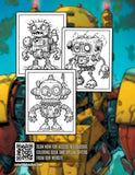 Zombie Borg 30 Pages Printable Coloring Book