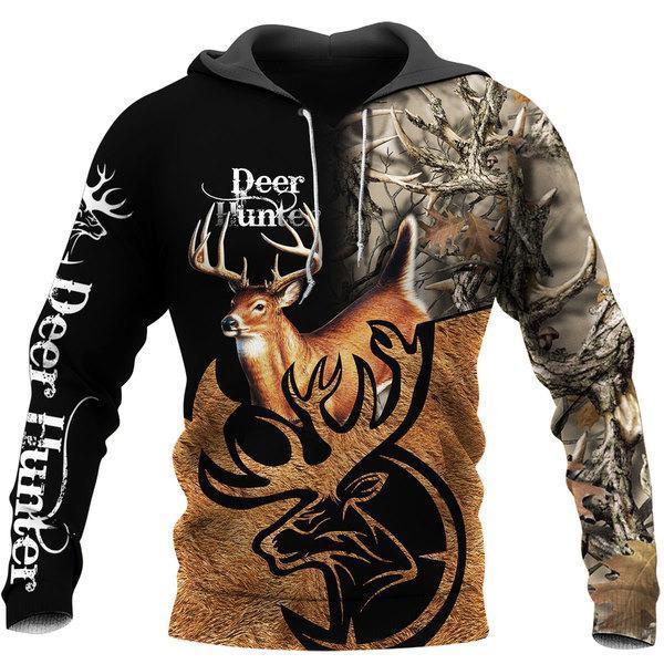 Hunting Gifts Deer Hunting Gifts Caribou Camo Deer Hunting Unisex Hoodie