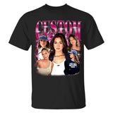 Custom Face Photo T-Shirt, Personalized 90s Shirt With Girlfriend, Valentine Gifts For Him