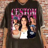 Custom Face Photo T-Shirt, Personalized 90s Shirt With Girlfriend, Valentine Gifts For Him