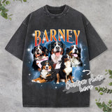 Custom Pet Portrait T-Shirt, Retro 90s Graphic Tee