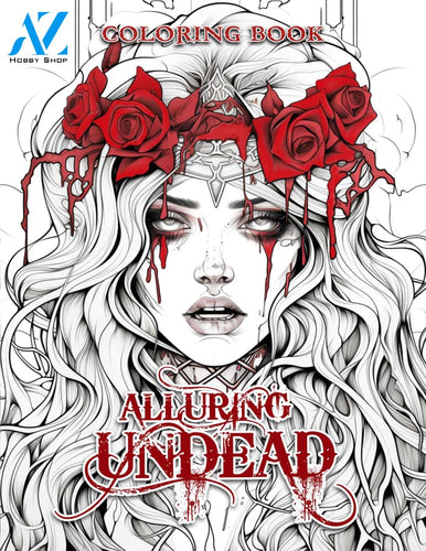 Alluring Undead 30 Pages Printable Coloring Book