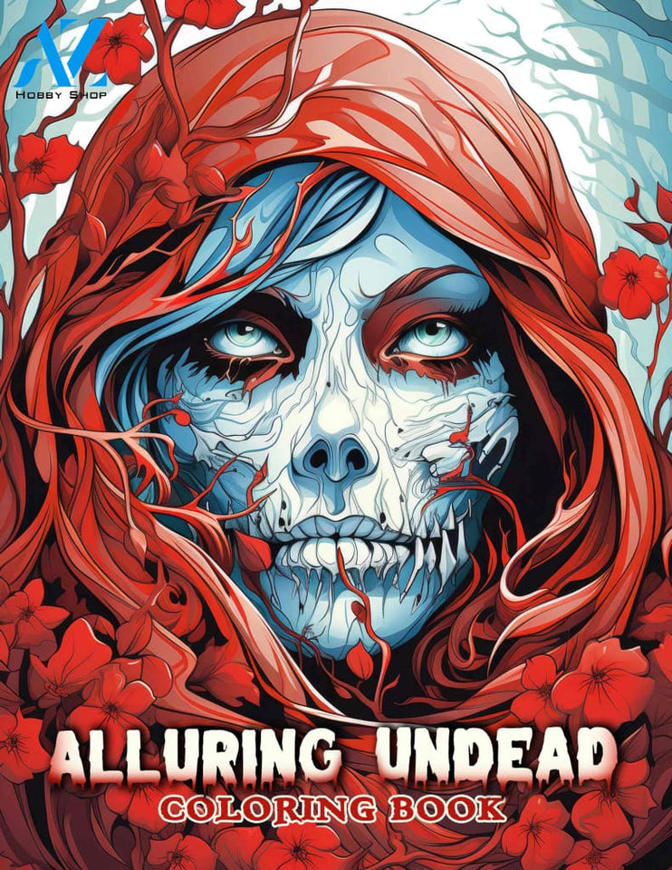 Alluring Undead 30 Pages Printable Coloring Book