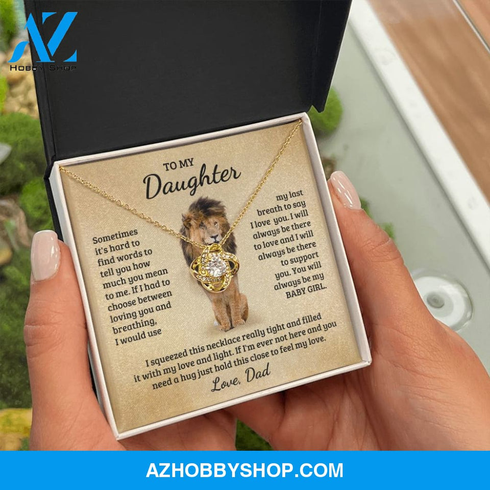 [Almost Sold Out] Daughter - Baby Girl - Love Knot Necklace