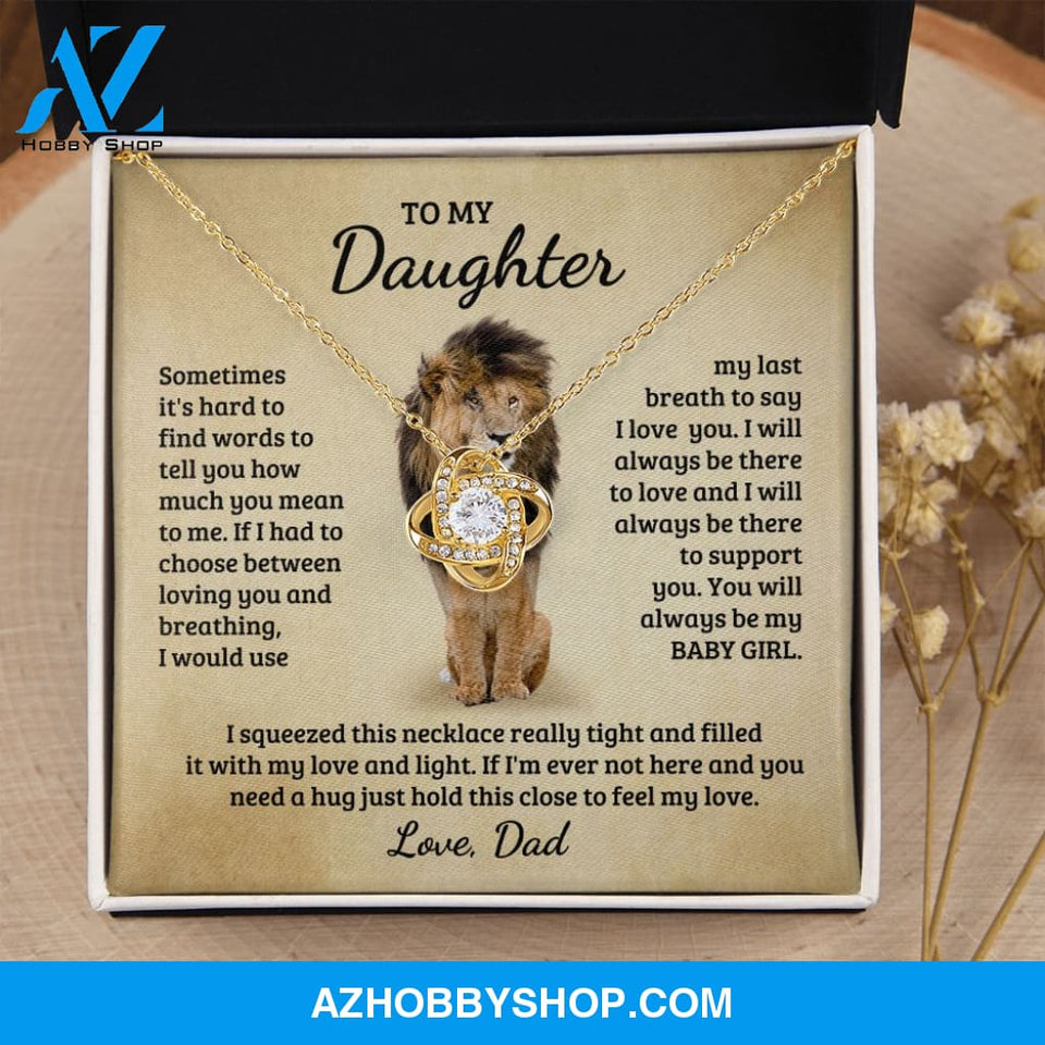 [Almost Sold Out] Daughter - Baby Girl - Love Knot Necklace
