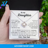 [Almost Sold Out] Daughter - Believe In Yourself - Love Knot Necklace