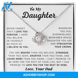 [Almost Sold Out] Daughter - Believe In Yourself - Love Knot Necklace