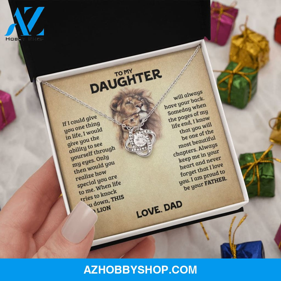 [Almost Sold Out] Daughter - Love & Strength- Love Knot Necklace