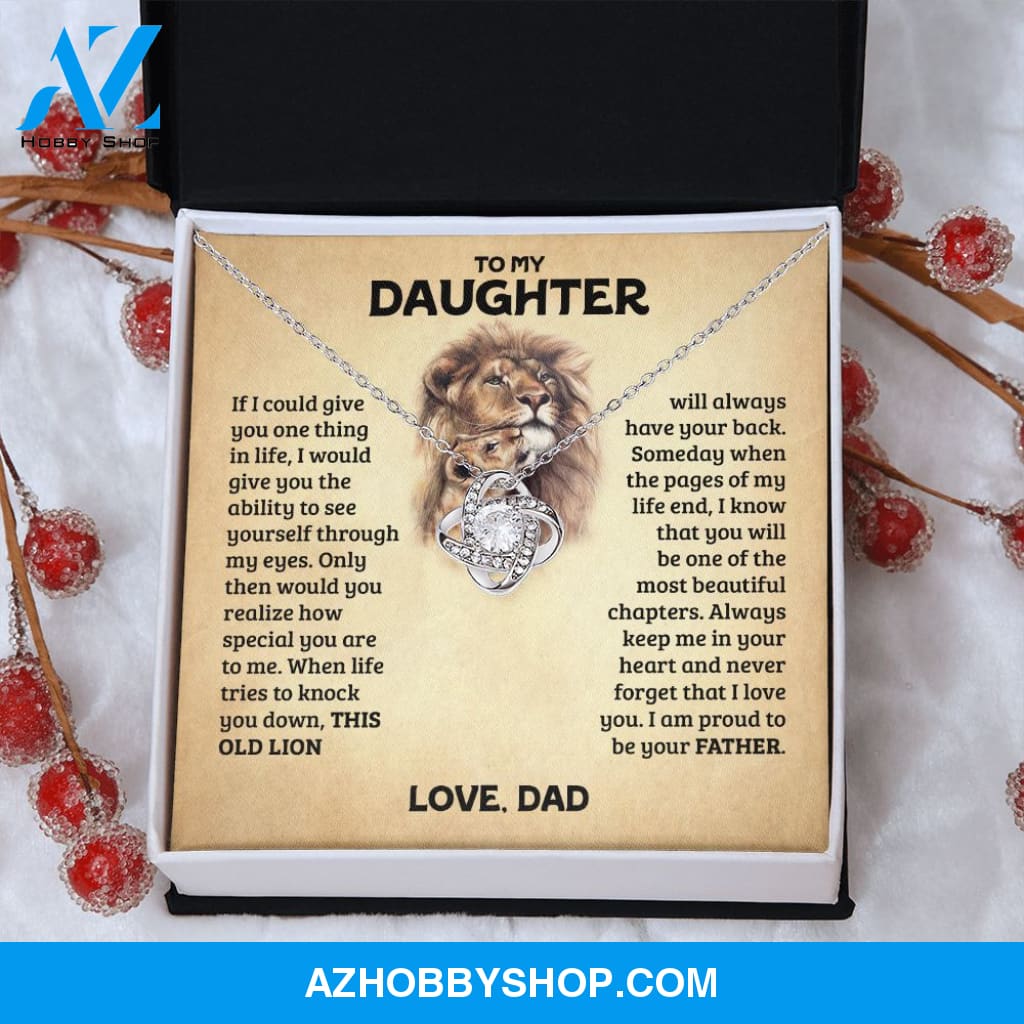 [Almost Sold Out] Daughter - Love & Strength- Love Knot Necklace