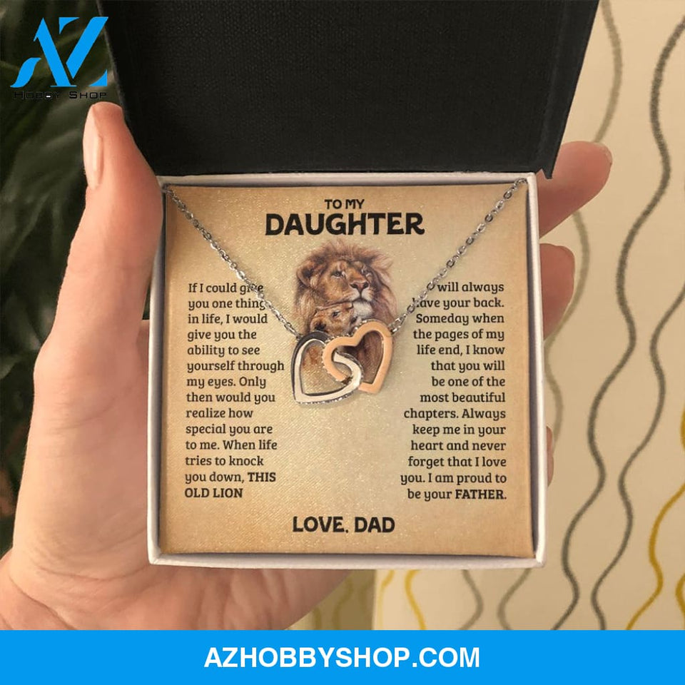 [Almost Sold Out] Daughter - Old Lion - Interlocking Hearts Necklace