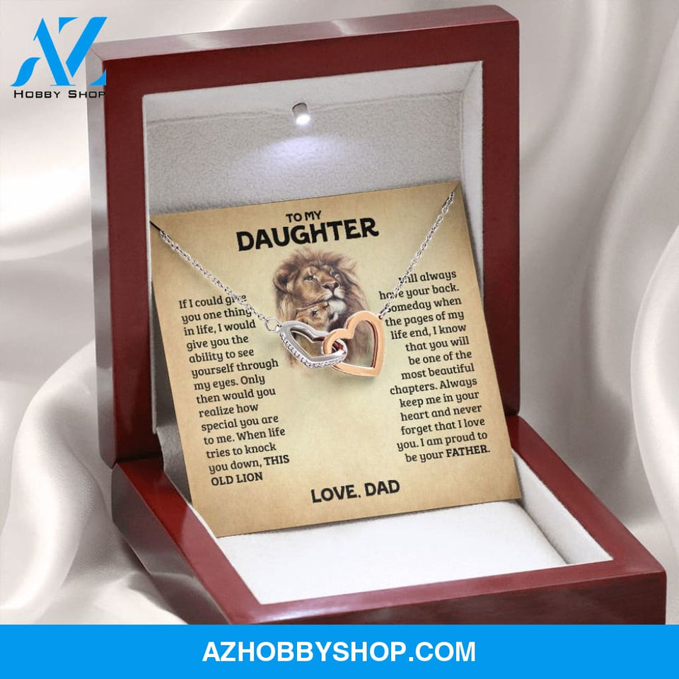 [Almost Sold Out] Daughter - Old Lion - Interlocking Hearts Necklace