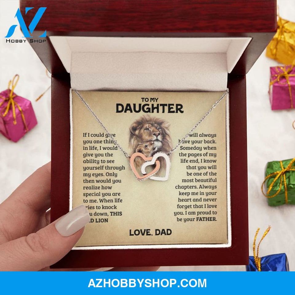 [Almost Sold Out] Daughter - Old Lion - Interlocking Hearts Necklace