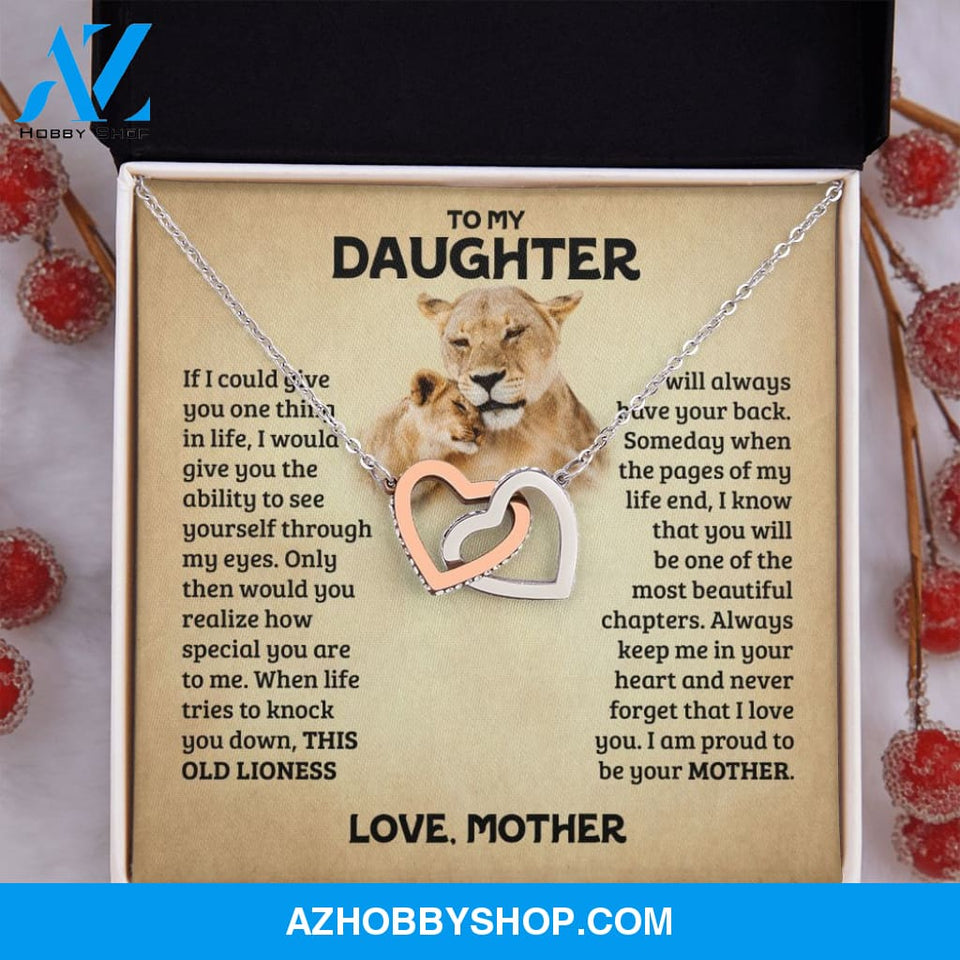 [Almost Sold Out] Daughter - Old Lioness - Interlocking Hearts Necklace