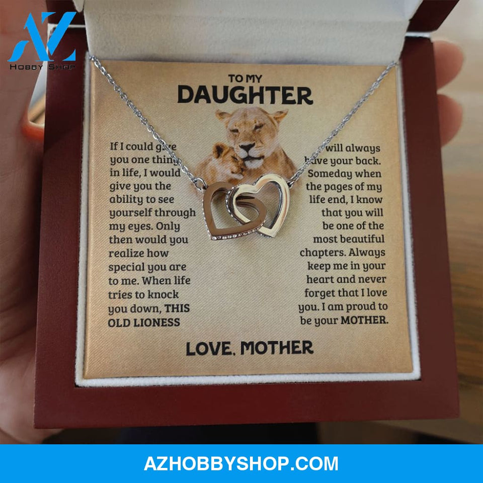 [Almost Sold Out] Daughter - Old Lioness - Interlocking Hearts Necklace
