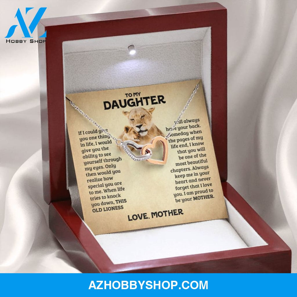 [Almost Sold Out] Daughter - Old Lioness - Interlocking Hearts Necklace