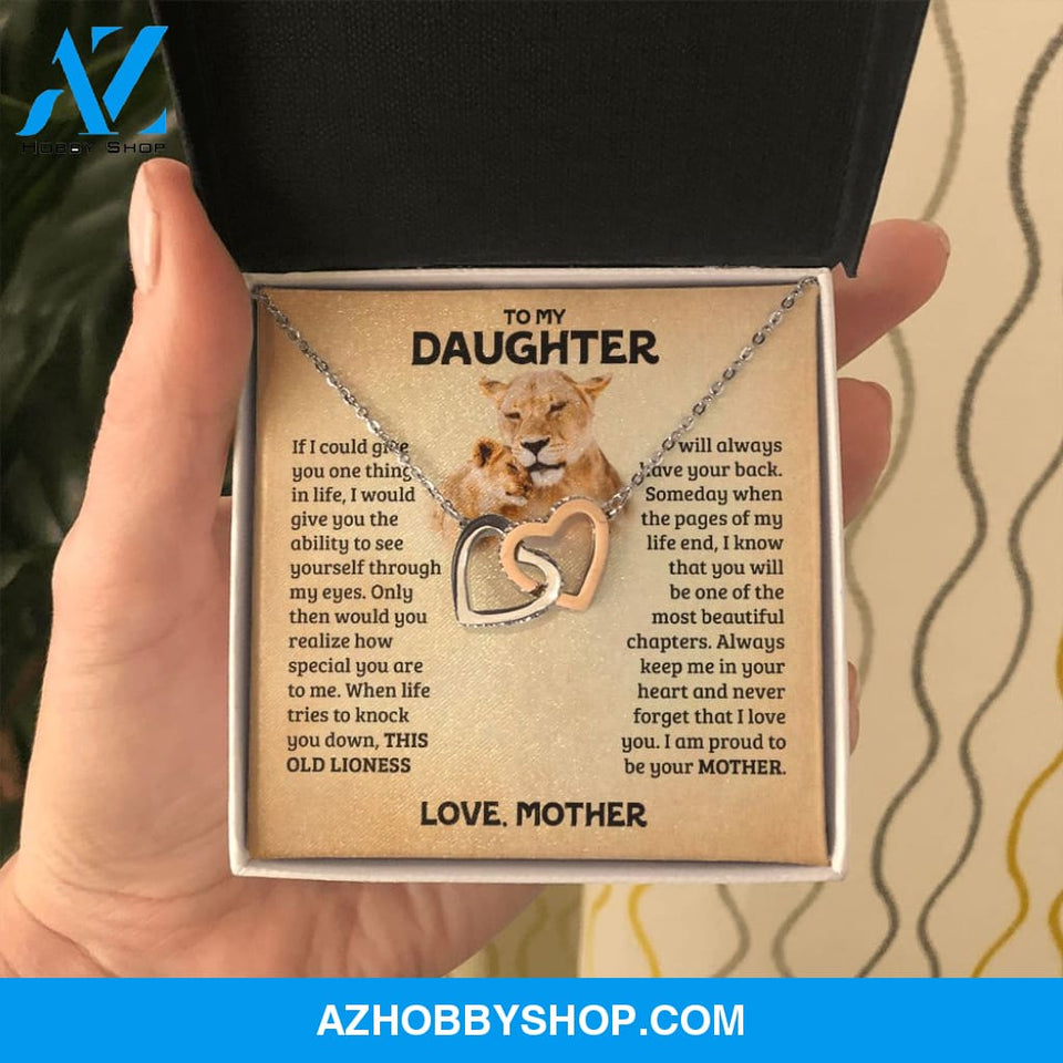 [Almost Sold Out] Daughter - Old Lioness - Interlocking Hearts Necklace