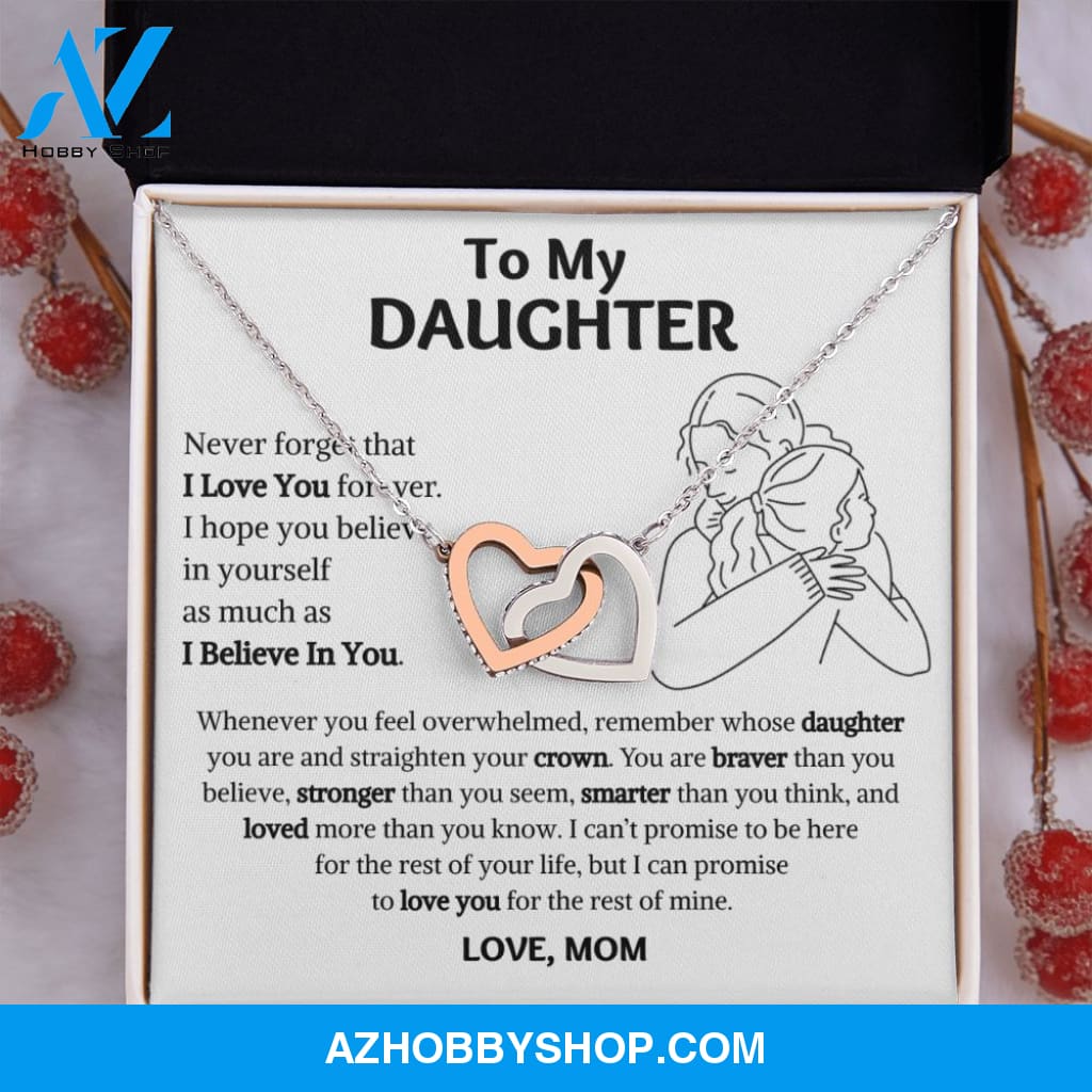 [Almost Sold Out] Daughter - Warm Hug - Interlocking Hearts Necklace