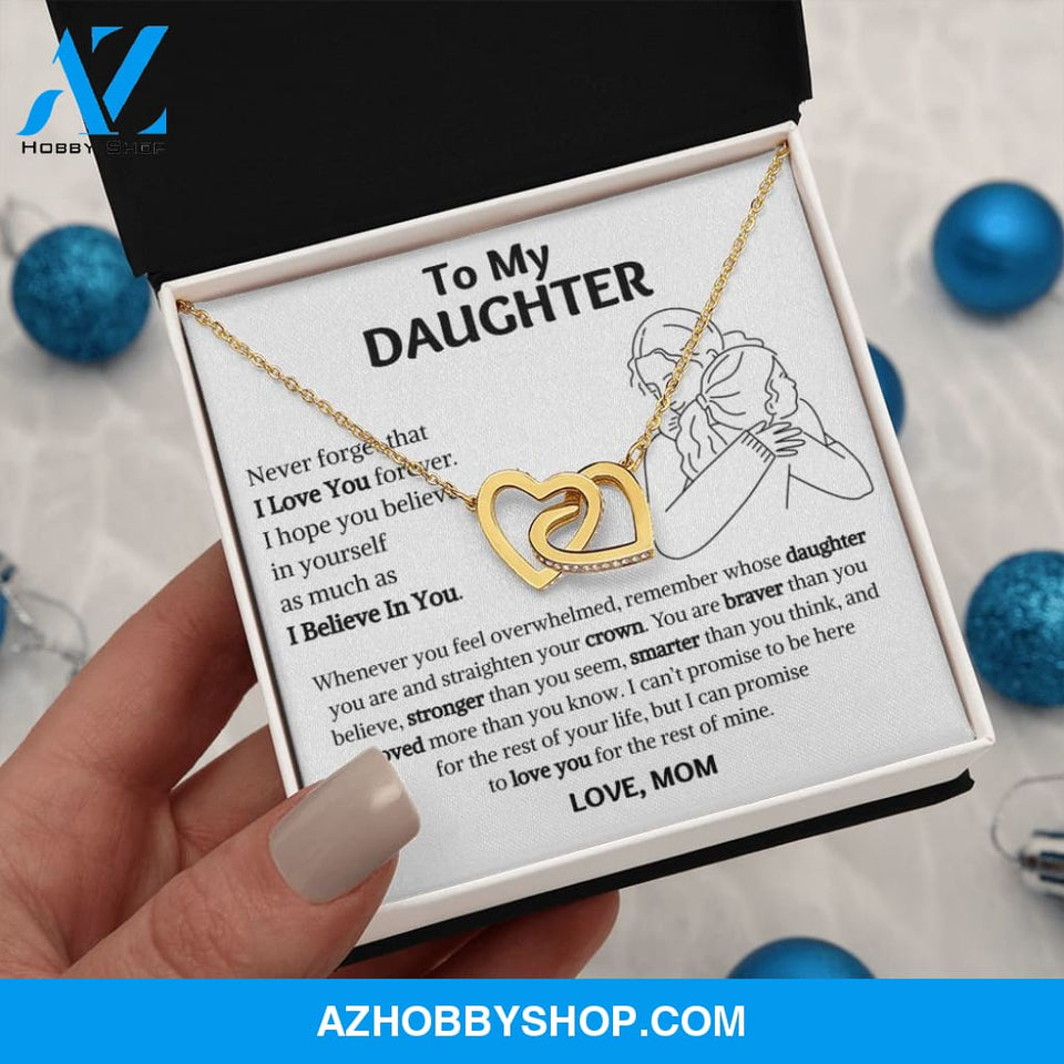 [Almost Sold Out] Daughter - Warm Hug - Interlocking Hearts Necklace