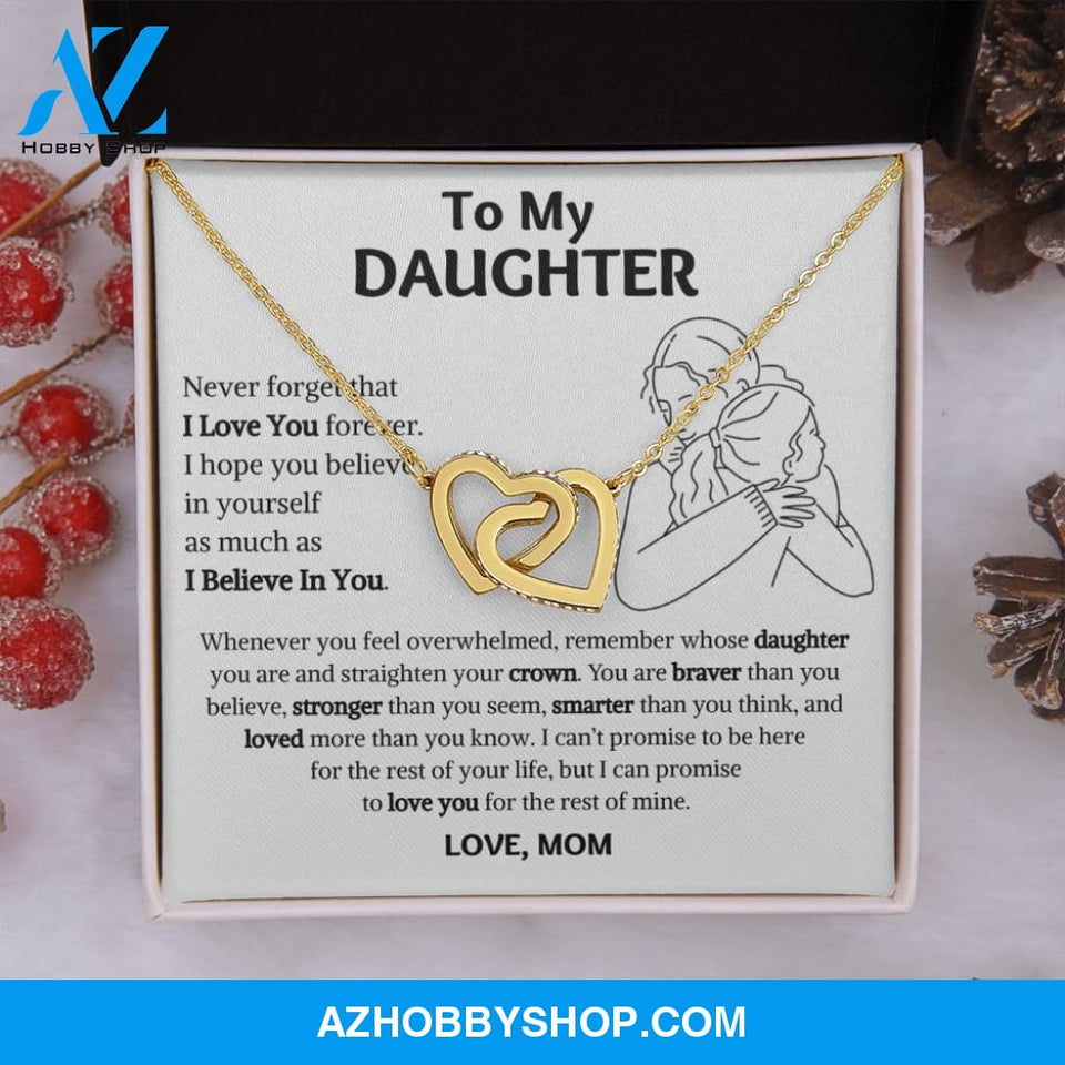 [Almost Sold Out] Daughter - Warm Hug - Interlocking Hearts Necklace