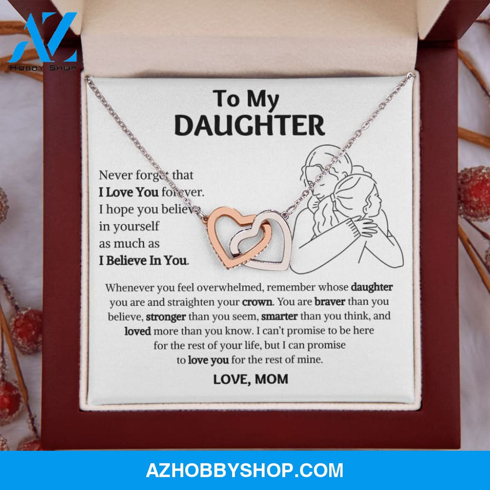 [Almost Sold Out] Daughter - Warm Hug - Interlocking Hearts Necklace