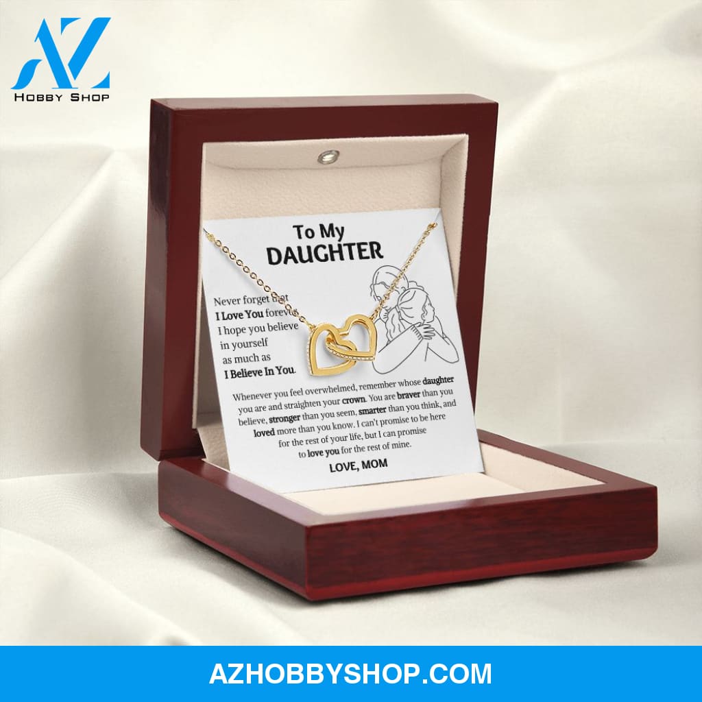 [Almost Sold Out] Daughter - Warm Hug - Interlocking Hearts Necklace