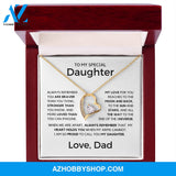 [Almost Sold Out} Gift for Daughter from Dad - Moon and Back - Necklace