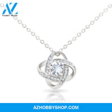 [ALMOST SOLD OUT] Granddaughter Grandma Promise - Knot Silver Necklace
