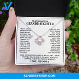 [Almost Sold Out] Granddaughter - Kind & Beautiful - Love Knot Necklace