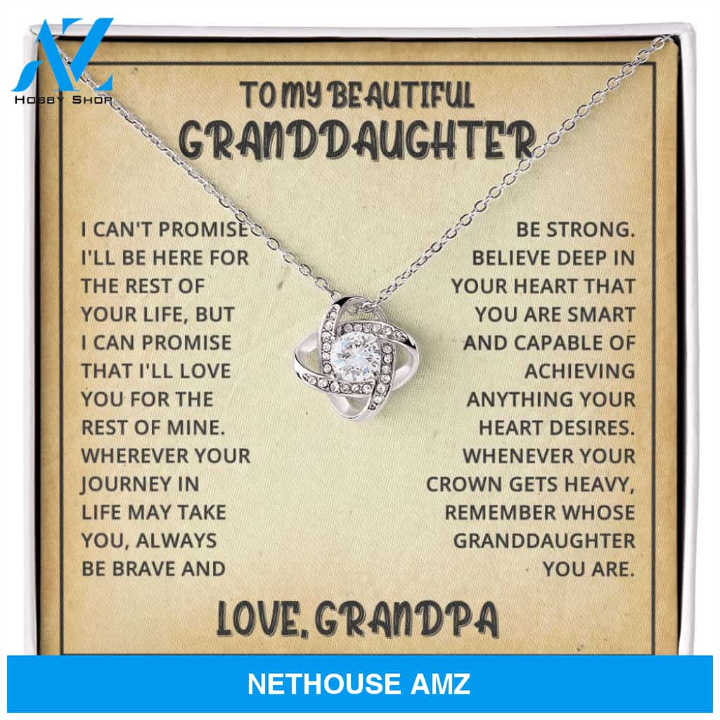 [Almost Sold Out] Granddaughter Promise - Silver Love Knot Necklace