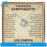 [Almost Sold Out] Granddaughter Promise - Silver Love Knot Necklace