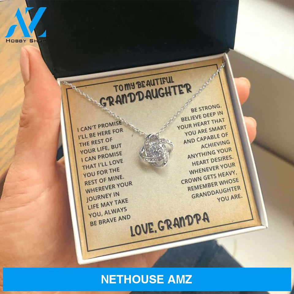 [Almost Sold Out] Granddaughter Promise - Silver Love Knot Necklace