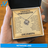 [Almost Sold Out] Granddaughter Promise - Silver Love Knot Necklace