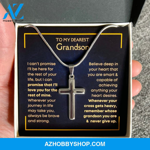 [ALMOST SOLD OUT] Grandson, Never Give Up - Cross Silver Necklace