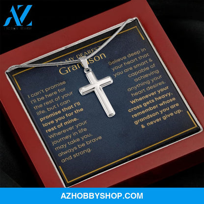 [ALMOST SOLD OUT] Grandson, Never Give Up - Cross Silver Necklace