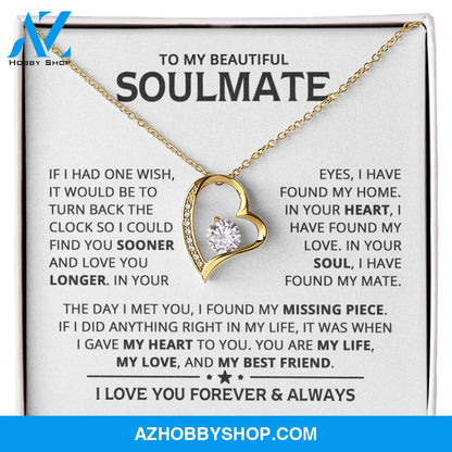 [ALMOST SOLD OUT] Heart Necklace - My Soulmate - My Best Friend