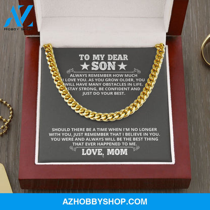 [Almost Sold Out] - Son - Just Remember - Cuban Link Chain