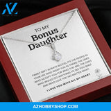 (ALMOST SOLD OUT) To My Bonus Daughter | I'd Do Anything To See You Smile | Silver Necklace