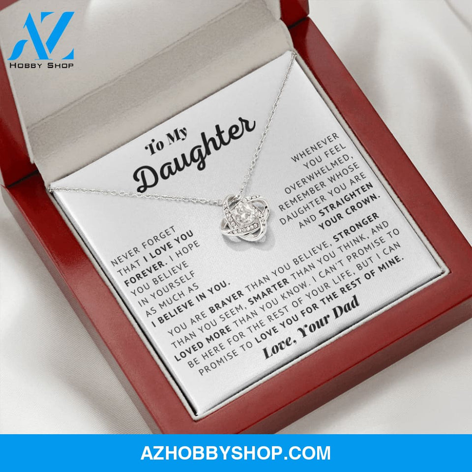 [Almost Sold Out] To My Daughter - Believe In Yourself - Love Knot Necklace