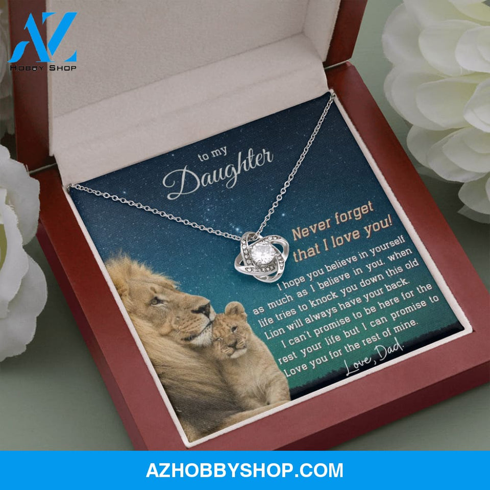 (ALMOST SOLD OUT) To My Daughter | LOVE KNOT SILVER NECKLACE ??