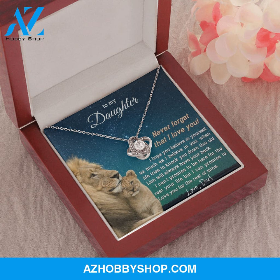 (ALMOST SOLD OUT) To My Daughter | LOVE KNOT SILVER NECKLACE ??