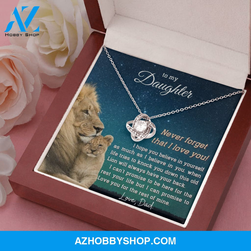 (ALMOST SOLD OUT) To My Daughter | LOVE KNOT SILVER NECKLACE ??