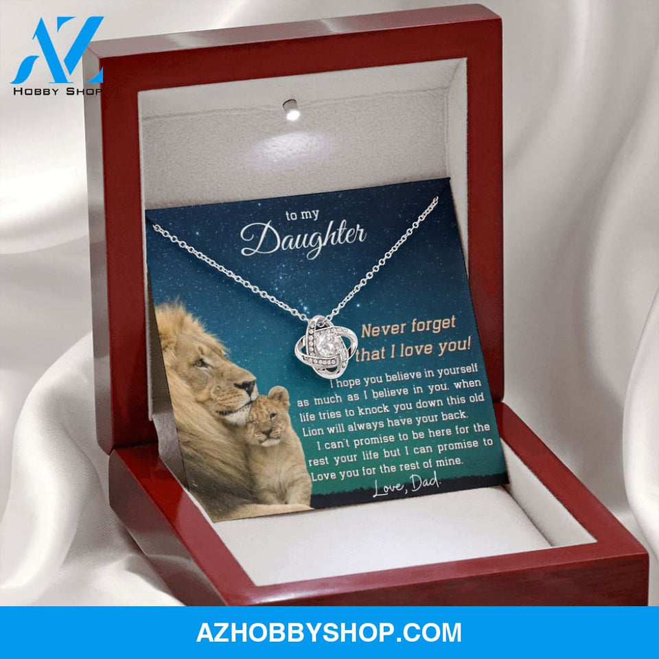 (ALMOST SOLD OUT) To My Daughter | LOVE KNOT SILVER NECKLACE ??