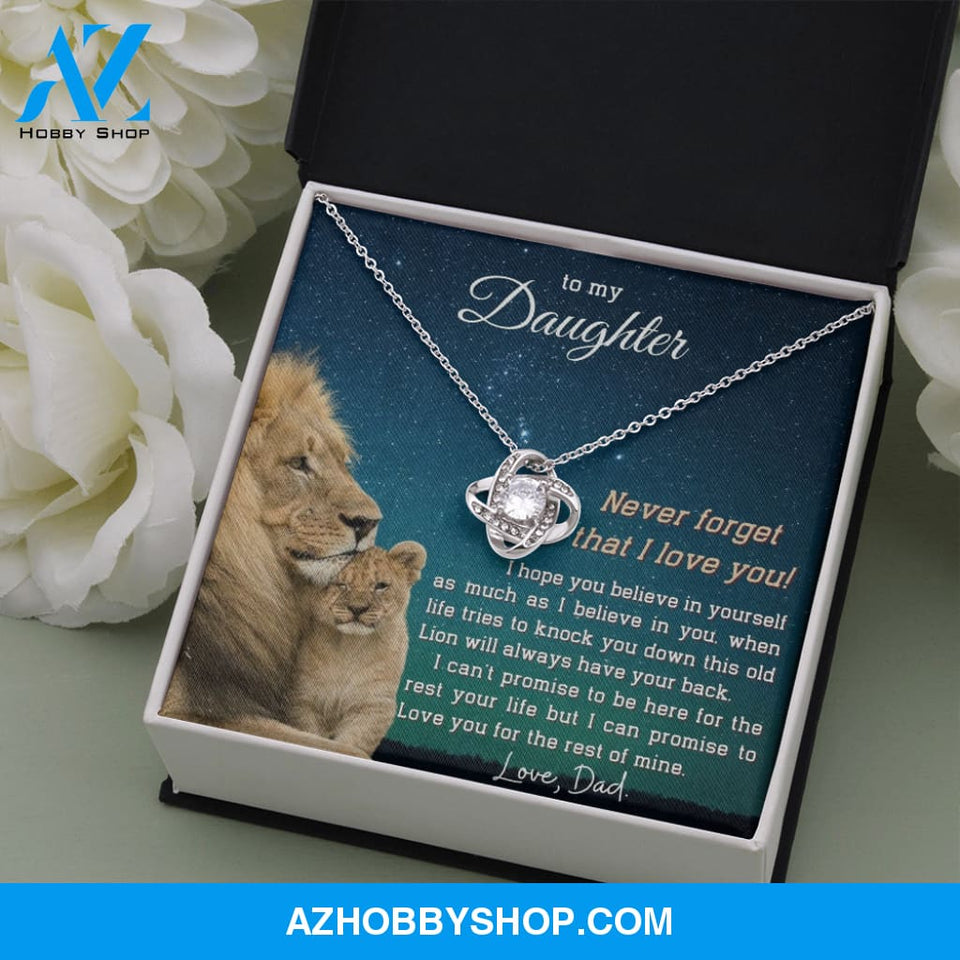 (ALMOST SOLD OUT) To My Daughter | LOVE KNOT SILVER NECKLACE ??