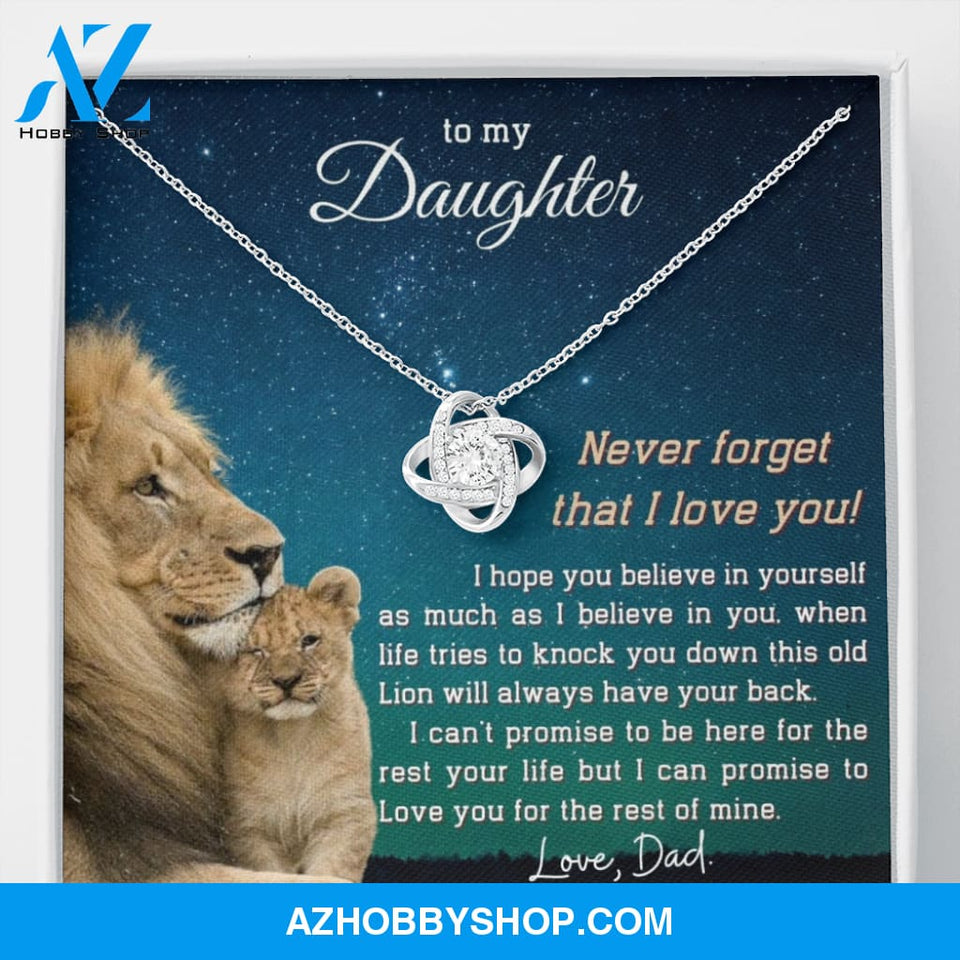 (ALMOST SOLD OUT) To My Daughter | LOVE KNOT SILVER NECKLACE ??