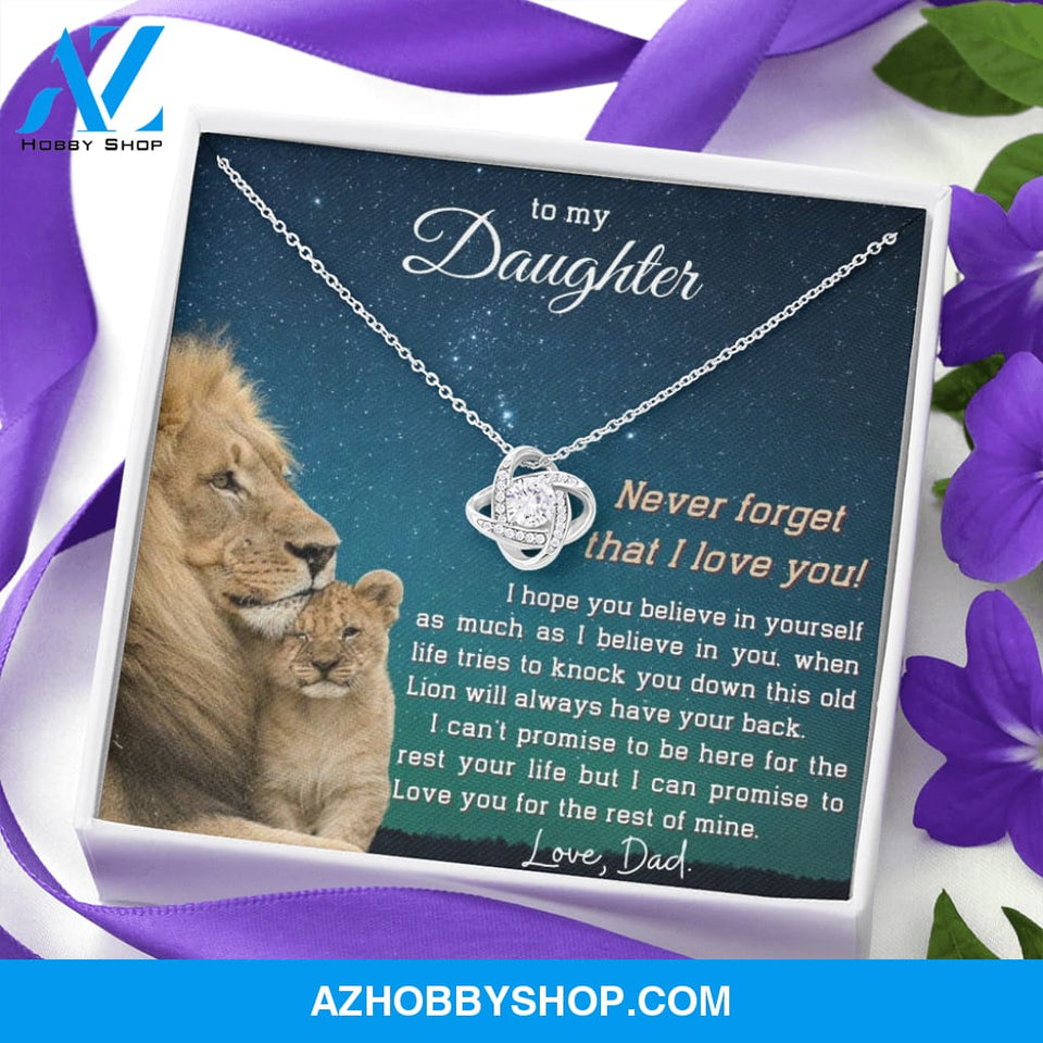 (ALMOST SOLD OUT) To My Daughter | LOVE KNOT SILVER NECKLACE ??