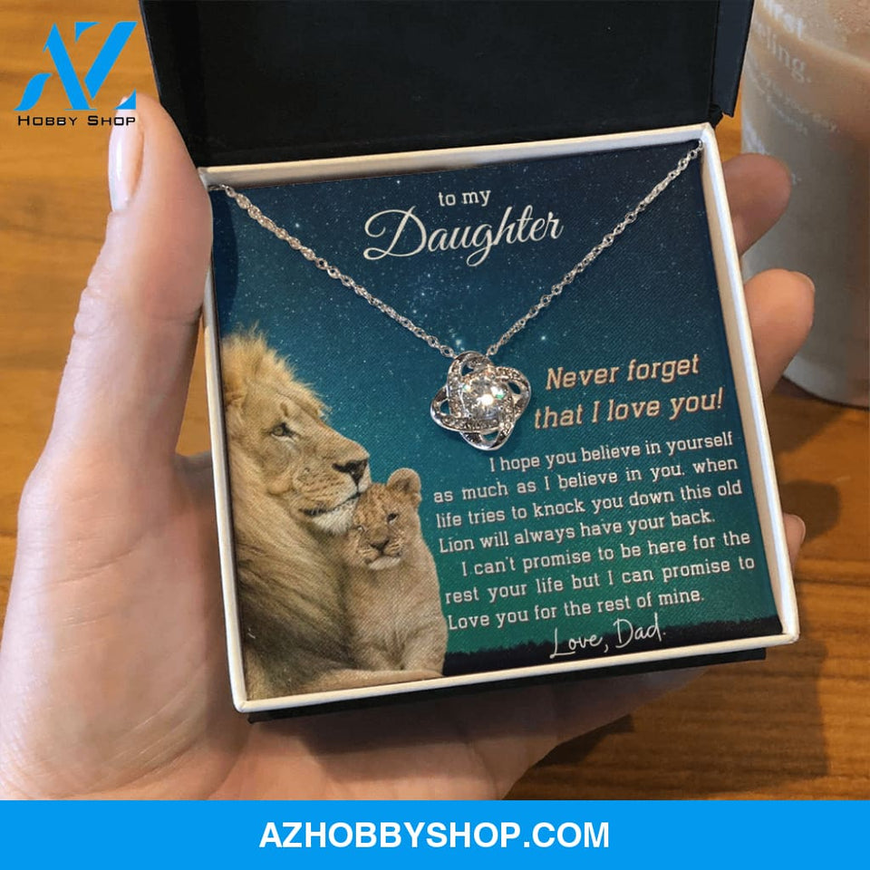 (ALMOST SOLD OUT) To My Daughter | LOVE KNOT SILVER NECKLACE ??