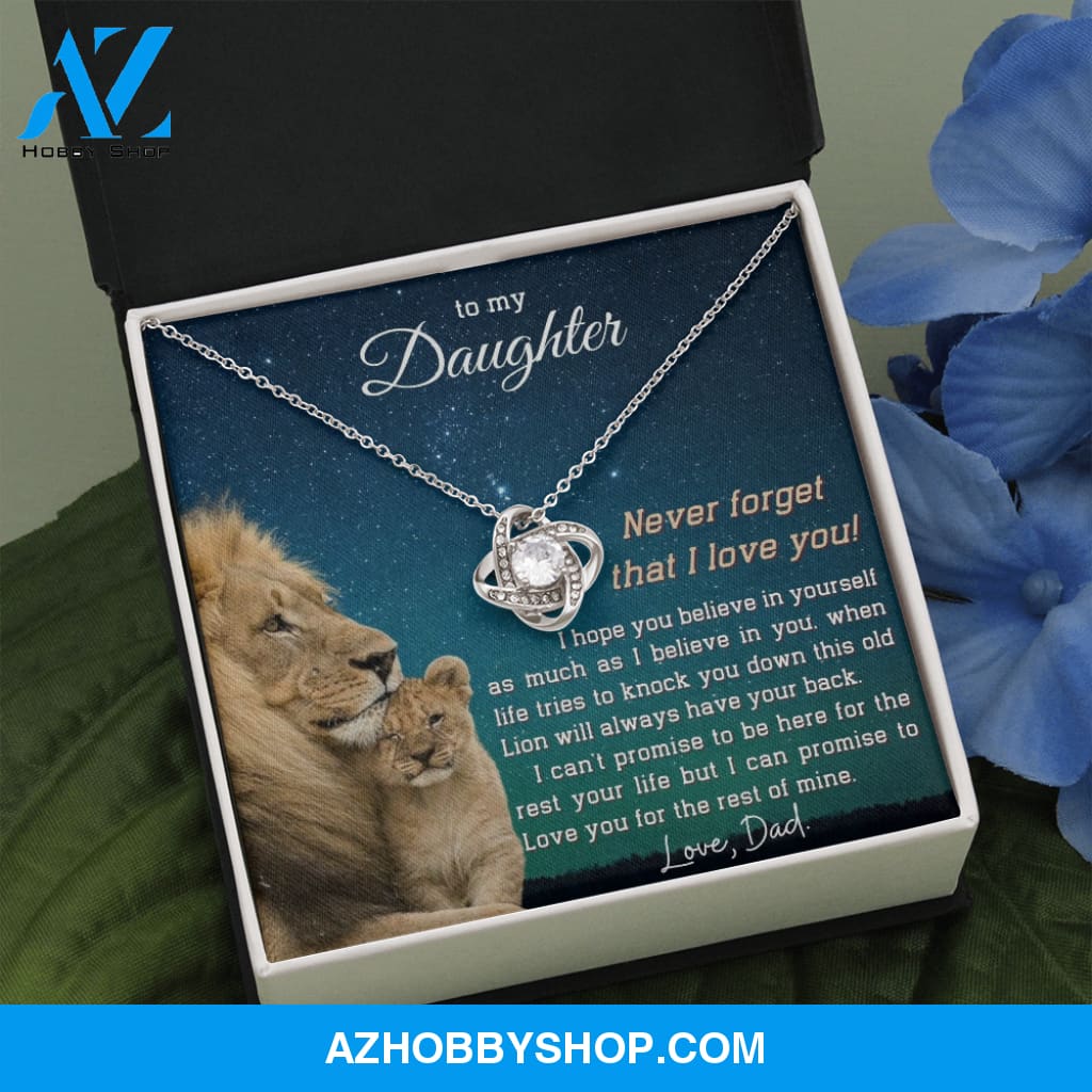 (ALMOST SOLD OUT) To My Daughter | LOVE KNOT SILVER NECKLACE ??