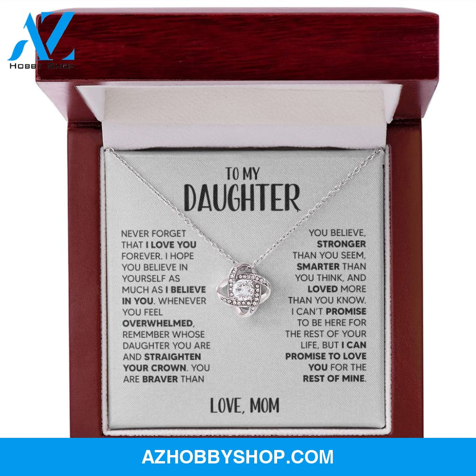 [Almost Sold Out] To My Daughter | White Gold Necklace