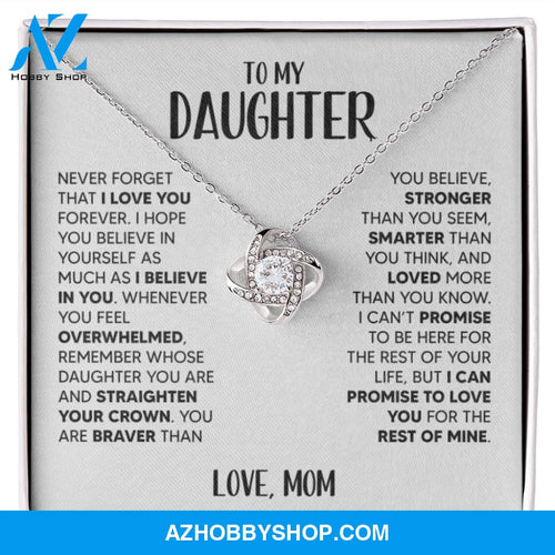 [Almost Sold Out] To My Daughter | White Gold Necklace