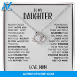 [Almost Sold Out] To My Daughter | White Gold Necklace